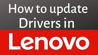 How to update driver on Lenovo laptop ?