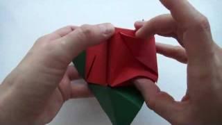 Как сделать Куб - трансформер из бумаги | Роза оригами | How to make a Cube or Rose transformer