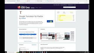 How to translate a webpage in Firefox