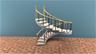 How to make Spiral Staircase in SketchUp