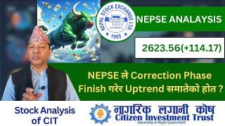 NEPSE Technical Analysis/NEPSE Update/NEPSE Chart Analysis/CIT Analysis /Raju Paudel.