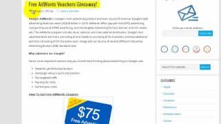 Free AdWords Vouchers Giveaway!