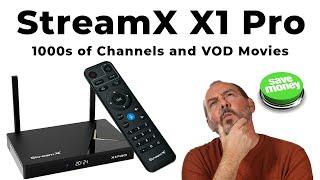 Testbericht zur StreamX X1 Pro Live TV VOD Android TV Box