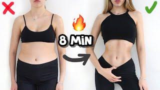 Get FLAT BELLY in 8 MIN a Day  My Secret ABS WORKOUT in 2 weeks