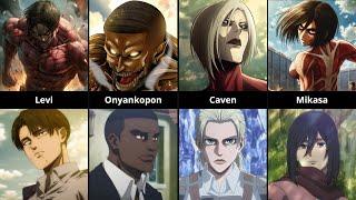 Every Attack on Titan Character as a TITAN