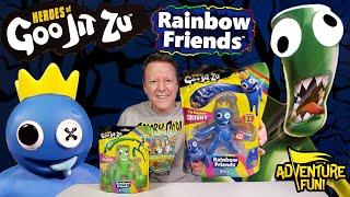 Heroes of Goo Jit Zu Rainbow Friends Blue & Green AdventureFun Toy review!