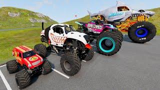 Big & Small Monster Trucks Mud Battle BeamNG Random