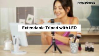 InnovaGoods Extendable Tripod with LED