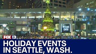 Seattle holiday events, Christmas tree lightings