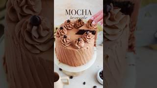Coffee-infused chocolate cake + mocha frosting  recipe on pg 153 of my book Anyone Can Cake #cake