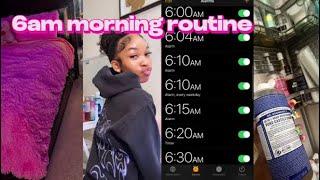 My 6am High School Morning Routine| grwm, what’s in my bookbag, ootd