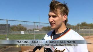 Jaden Agassi, son of tennis legends Andre Agassi and Steffi Graf, to pitch for Germany in WBC