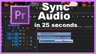 How to SYNC Video and Audio in 25 SECONDS! (Premiere Pro)