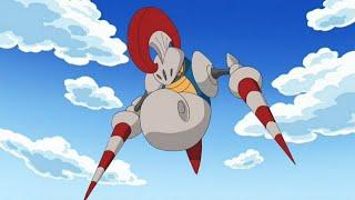 Karrablast and Escavalier Pokemon all Attacks                       #pokemon #karrablast #escavalier