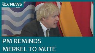 Boris Johnson reminds Merkel to mute during G7 Zoom chat | ITV News