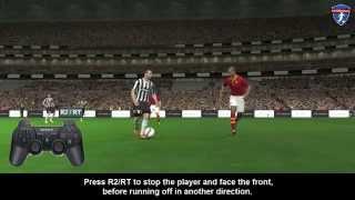 PES Dribbling - Using the R2/RT button