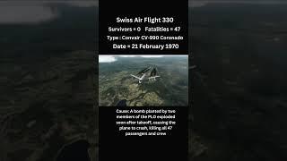 SwissAir Flight 330 #animation #rip #shorts #planecrash #aviation