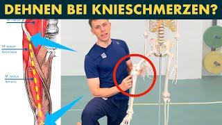 Hüftbeuger dehnen bei Knieschmerzen - 4 einfache Übungen!