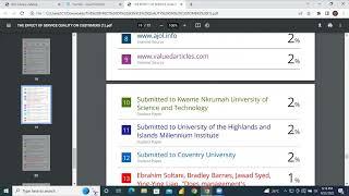 Understanding and interpreting Turnitin similarity report