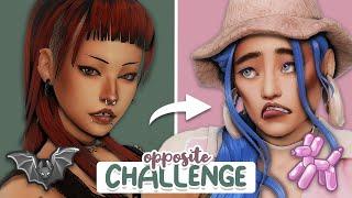 Opposite Sim Style Challenge ️ | Sims 4 Create a Sim Challenge