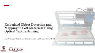 Embedded Object Detection and Mapping in Soft Materials Using Optical Tactile Sensing