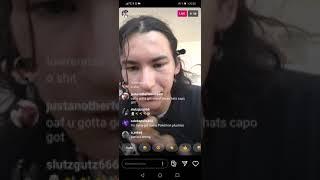 Oaf1 Instagram Live, taking about Yungster Jack, favorite Rapper, listening to Newbeats w/capoxxo