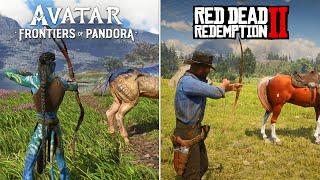 Avatar Frontiers of Pandora vs Red Dead Redemption 2 - Physics and Details Comparison