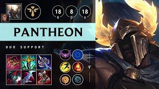 Pantheon Support vs Lulu: Vision Controller - EUW Master Patch 14.18