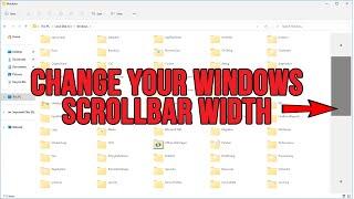 How to Change the Width of Your Windows Scrollbars