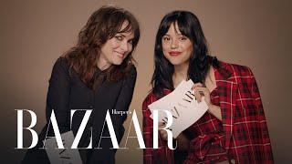 Winona Ryder & Jenna Ortega Quiz How Well They Know Each Other | All About Me | Harper's BAZAAR