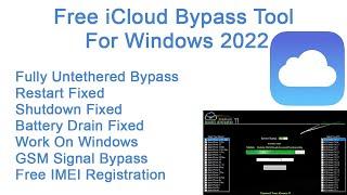 Free iCloud Bypass Tool For Windows 2022 | GSM and MEID | GSM Signal Bypass on Windows