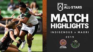 Indigenous Women v Maori Ferns | Match Highlights | All Stars, 2019 | NRLW