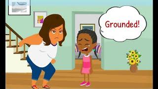Jane is grounded...! English with Angela/ English conversation