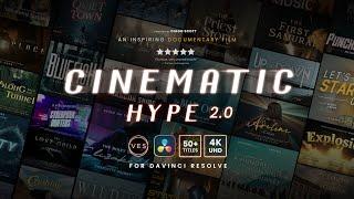 Cinematic Hype Pack 2.0 for Davinci Resolve