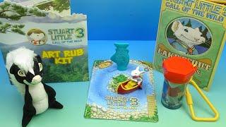 2005 STUART LITTLE 3 CALL OF THE WILD set of 5 WENDY'S MOVIE COLLECTIBLES VIDEO REVIEW