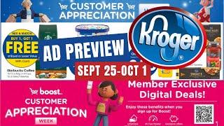 *NEW MEGA SALE* Kroger Ad Preview for 9/25-10/1 | Customer Appreciation, Household/Pet Event, & MORE