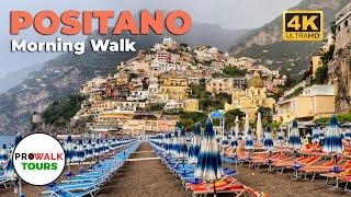 Positano, Italy Morning Walk - 4K 60fps - with Captions!
