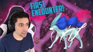 FIRST ENCOUNTER SHINY SUICUNE! Pokemon Sword Shield The Crown Tundra!