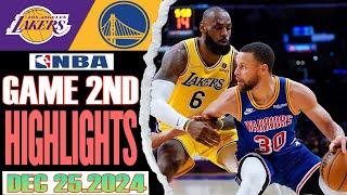 Los Angeles Lakers VS Golden State Warriors Game 2ND Highlights Dec 25,2024 NBA Season 2024-25