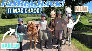 JOIN US ON A FAMILY HACK WITH THE PONIES... IT WAS CHAOS!!