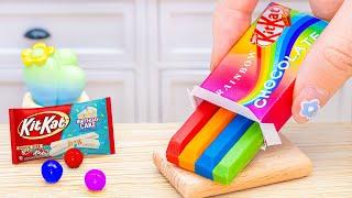 Rainbow Cake️ IdeasBeautiful Miniature Sweet Rainbow Chocolate Cake Decorating Ideas