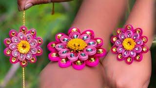 how to make paper rakhi | Quilling paper |rakhi making |handmade rakhi tutorial |Art with Creativity