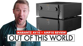 CRAZY POWERFUL HIFI  Marantz Home Theater! AMP 10 and AV 10 Review