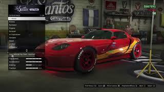 How to make Lighting McQueen from cars movie In Gta V! Look a like?