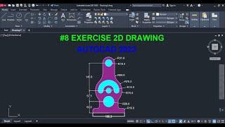 AutoCAD 2D Exercise #8 - A Quick & Easy Guide