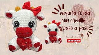 Cómo tejer Vaquita con chenille paso a paso con @mariaslovelyhobbyamigurumis