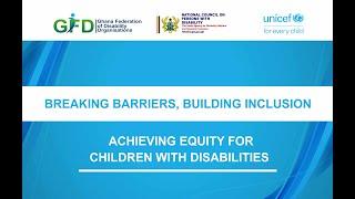 Achieving Equity for Children with Disabilities