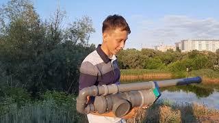 Обзор на картофельную пушку (potato gun/бульбострел/картошкострел)#potatogun #картофельнаяпушка #diy