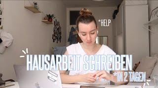 KLAUSURENPHASE VLOG // Hausarbeit in innerhalb von 2 Tagen schreiben *help // Lorena Maria