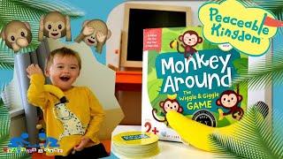 Fun Games for Toddlers | Monkey Around by Peaceable Kingdom | Play Through and Review